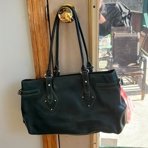 Cole Haan Trinity F04 Green Leather Shoulder Bag